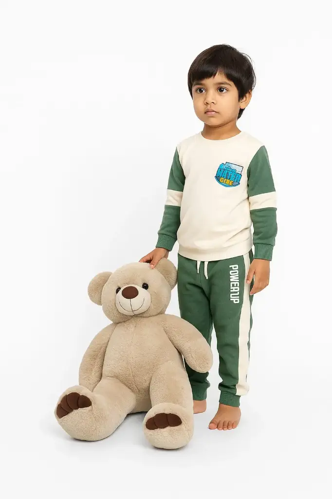 Luxury Designer Boys Round Neck Full Sleeve Tracksuit (2 to 3 Y)