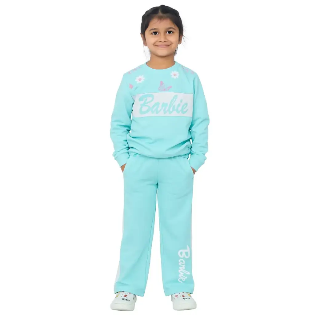 Girls Barbie Wide Leg Cord Set (3 to 4 Y)