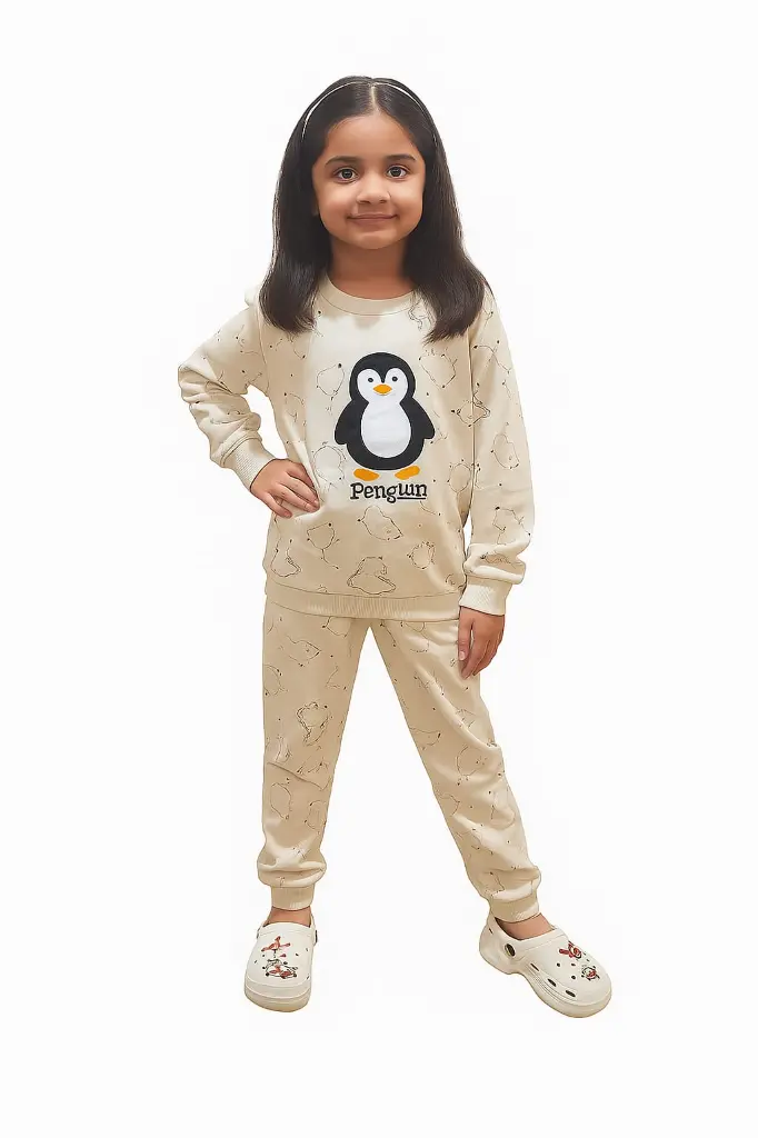 Cozy Penguin Winter Jogger Set (3 to 4 Y)