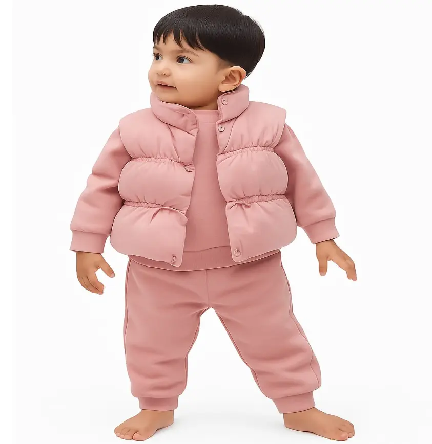 Blush Cozy Winter  3 Piece Set. (2 to 3 Y)