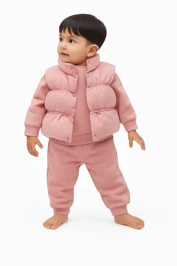 Blush Cozy Winter  3 Piece Set. (2 to 3 Y)