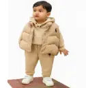 Beige 3 piece Designer Winter Set
