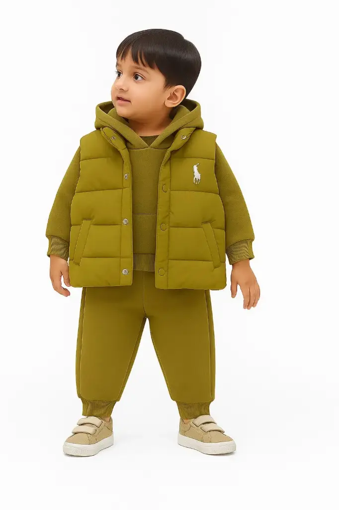 Olive 3 Piece Designer Winter Set