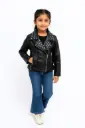 Rockstar Black Studded Faux Leather Jacket